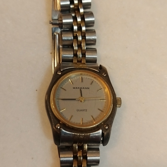Wakmann Accessories - Vintage Wakmann Quartz Speidel Watch Two tone gold &Stainless steel Hong Kong